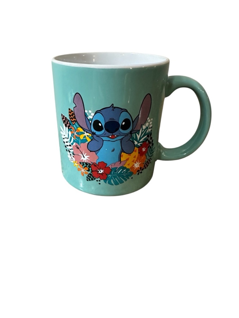 Disney Lilo And Stitch Weird But Cute Teal Coffee Mug